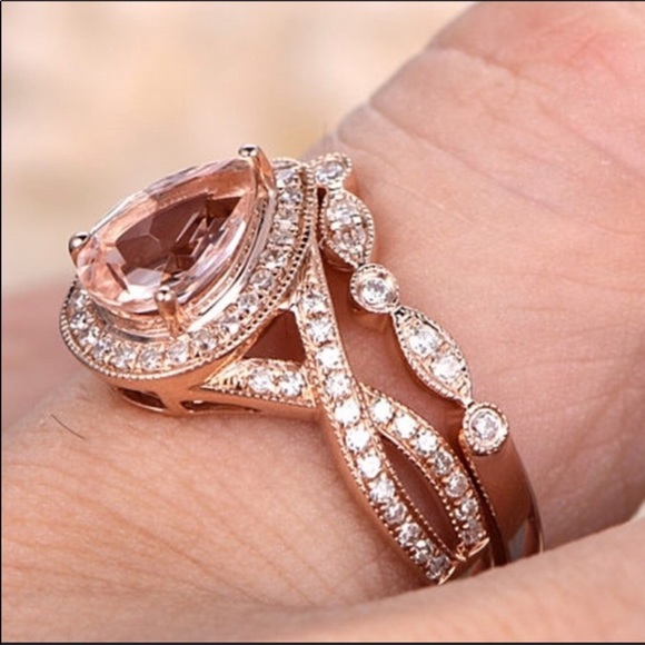 1 Left! Rose Gold Ring Set - Picture 2 of 5